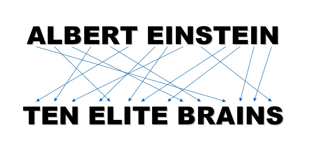 ALBERT EINSTEIN - TEN ELITE BRAINS