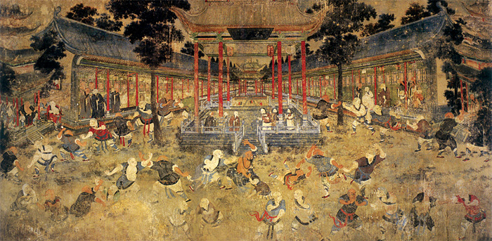 Pictură murală la Templul Shaolin
